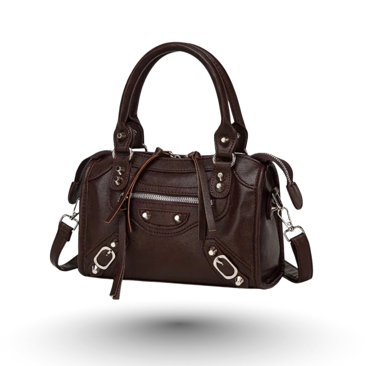 MELISSA - Petit Sac à Main Rétro en Cuir