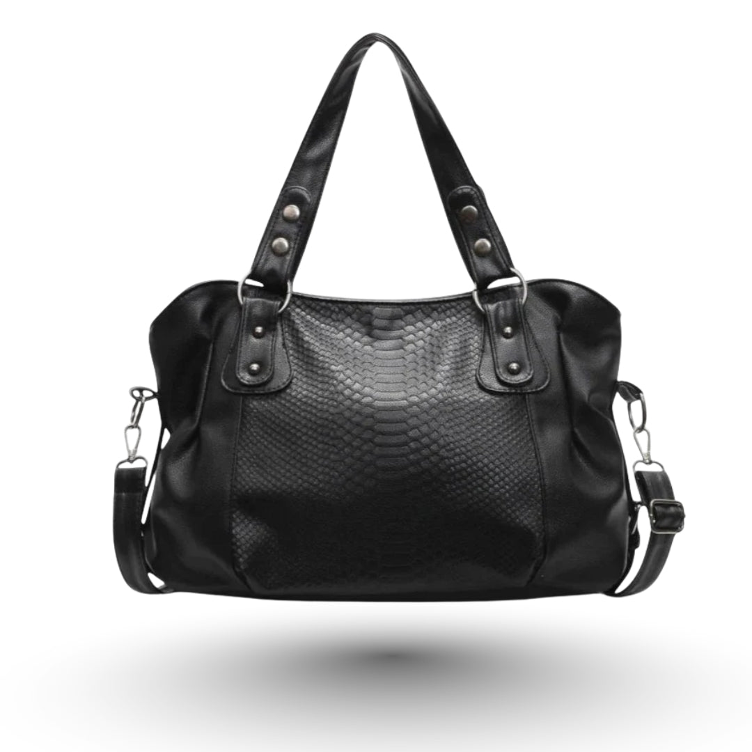 SELENE - Sac à Main de Cours de Luxe en Cuir Vegan Écaillé