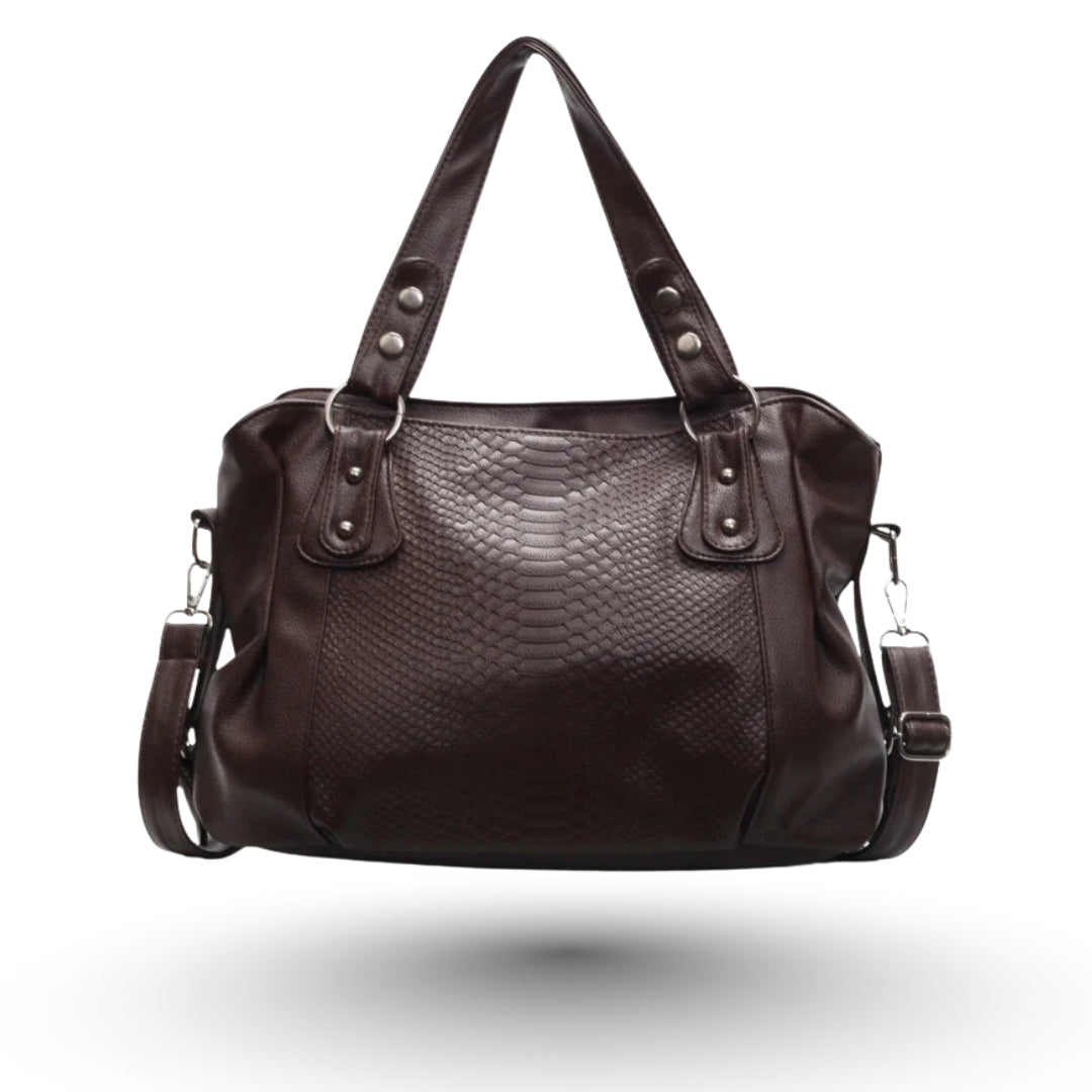 SELENE - Sac à Main de Cours de Luxe en Cuir Vegan Écaillé