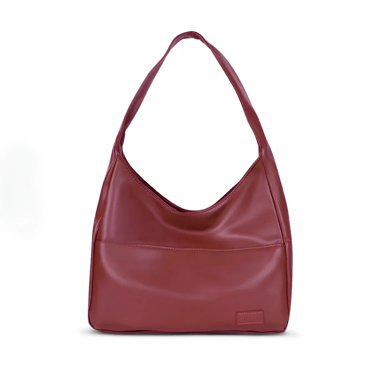 AGATHA – Grand sac à main tendance en cuir bordeaux, élégant et spacieux, idéal pour le quotidien chic et organisé.