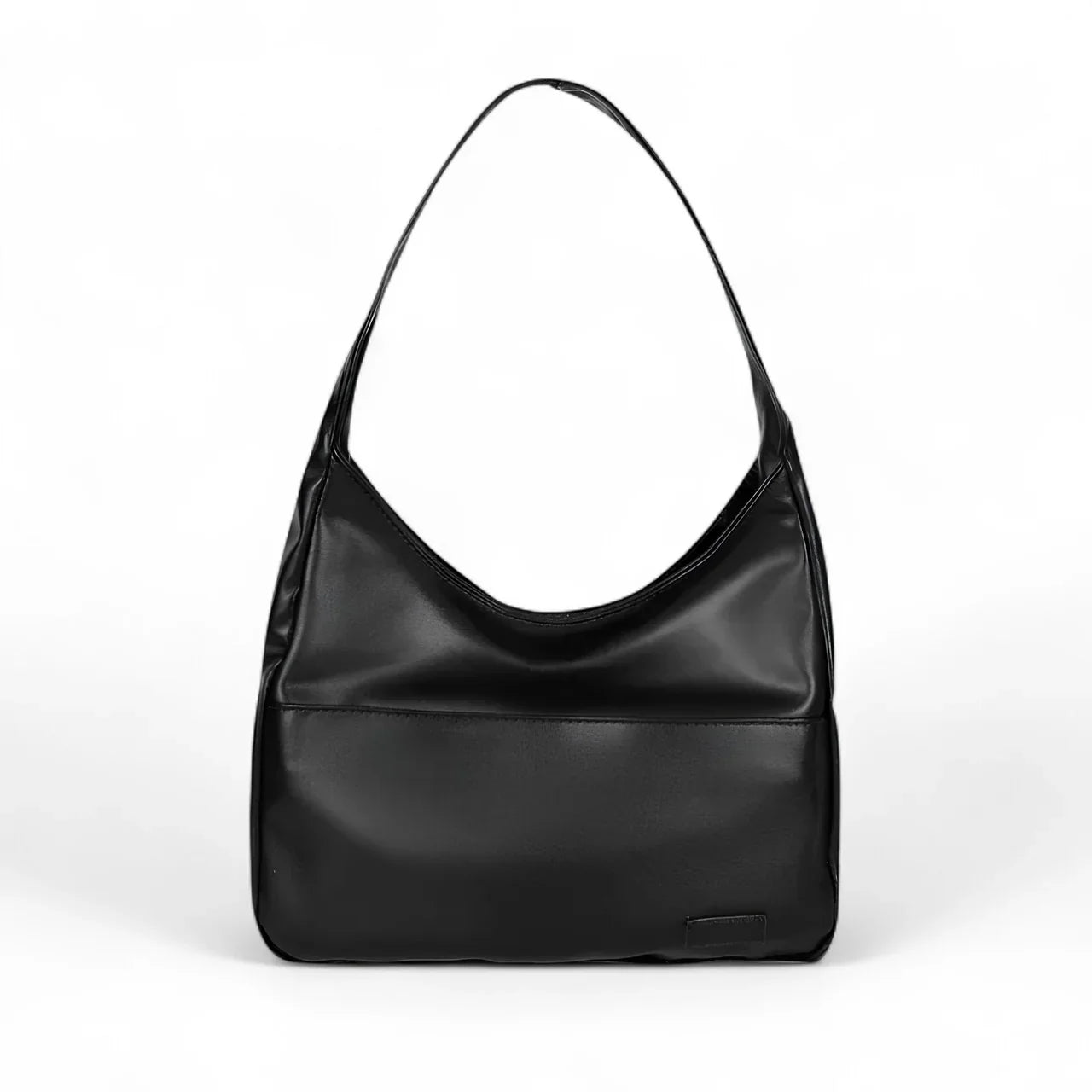 AGATHA – Grand sac à main tendance en cuir noir, élégant et spacieux, idéal pour le quotidien chic et organisé.
