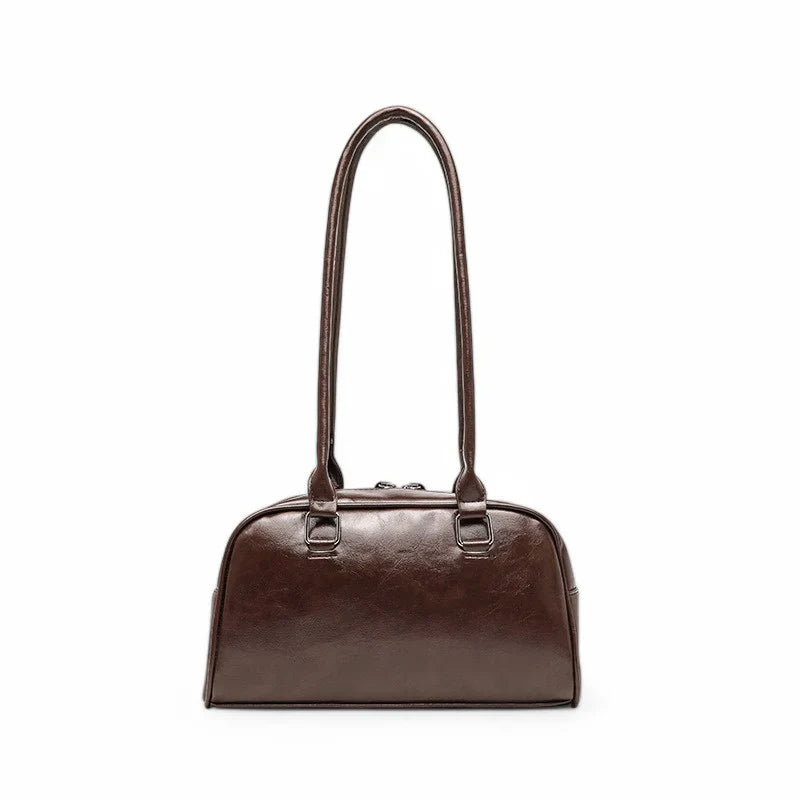 Sac à main élégant en cuir multipoches vue arrière