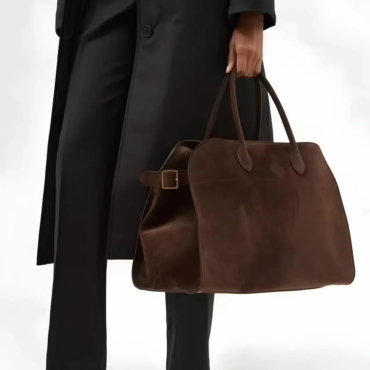 sac CINTIA grand sac à main cuir daim porté épaule, élégant et pratique avec multiples compartiments pour femmes actives