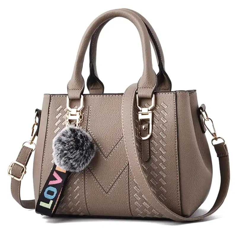 sac ELLA sac à main bandoulière chic cuir beige élégant femme, format compact avec poches pratiques et bandoulière réglable pour un style moderne