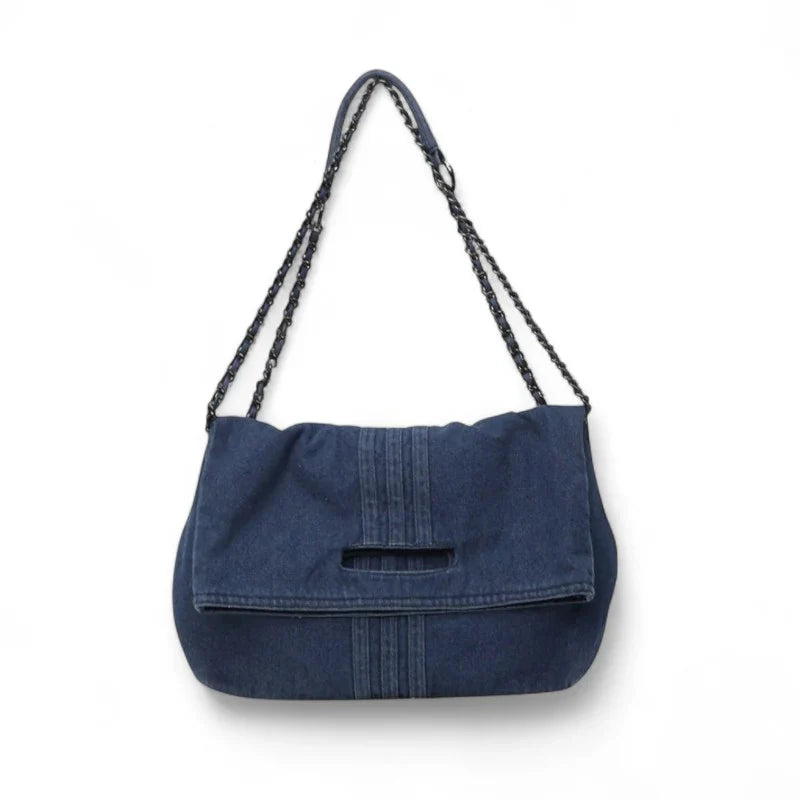 GINA - Sac à main bandoulière en jean, pratique et élégant, parfait pour un style décontracté au quotidien