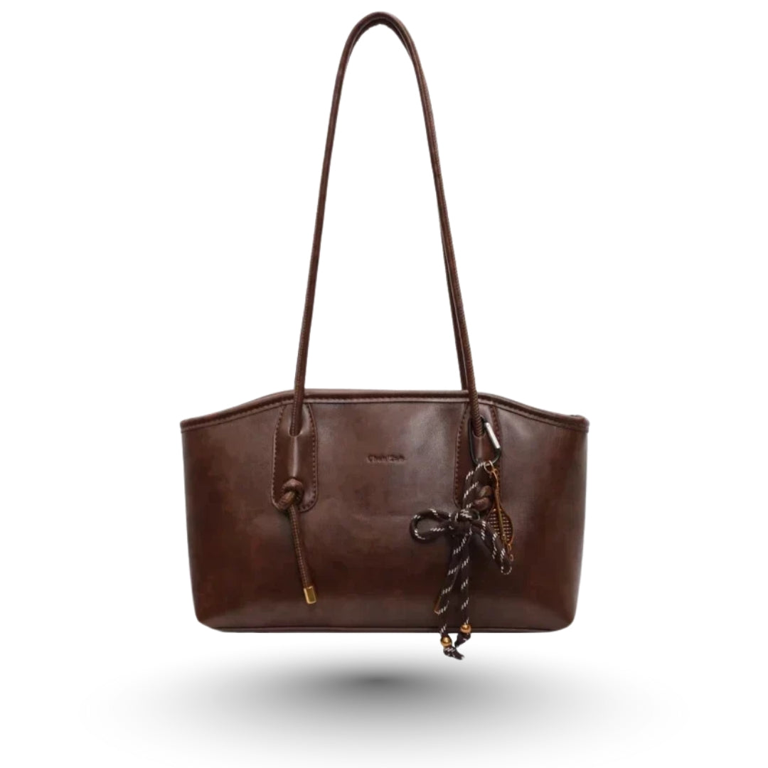 JISU – Sac cuir vintage marron, spacieux et raffiné, parfait pour le quotidien.