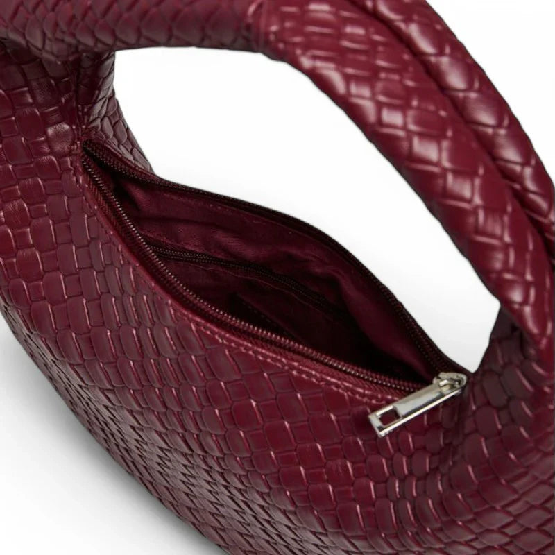 sac KAM petit sac à main cuir rouge élégant, format compact et chic, idéal pour sorties, soirées et rendez-vous avec style