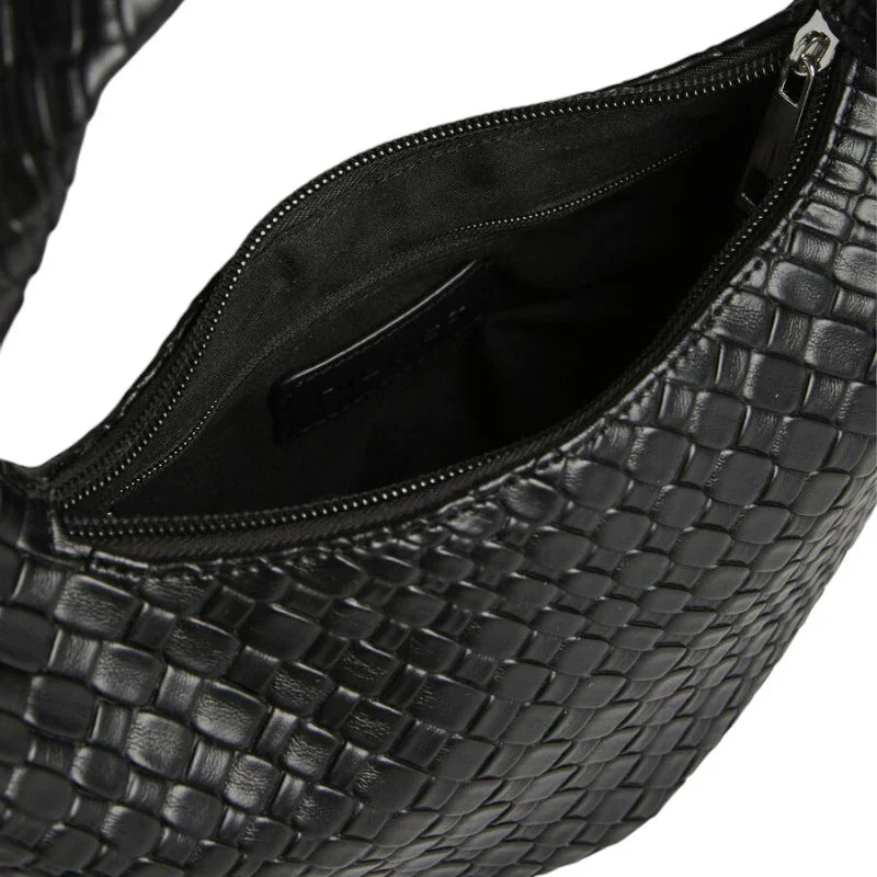 sac KAM petit sac à main cuir noir élégant, format compact et chic, idéal pour sorties, soirées et rendez-vous avec style