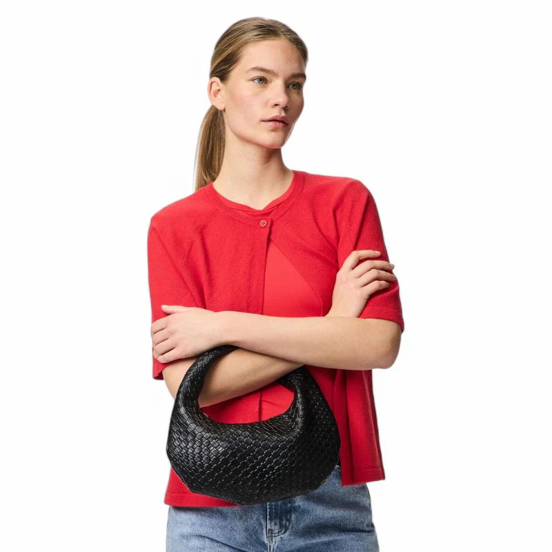 sac KAM petit sac à main cuir noir élégant, format compact et chic, idéal pour sorties, soirées et rendez-vous avec style