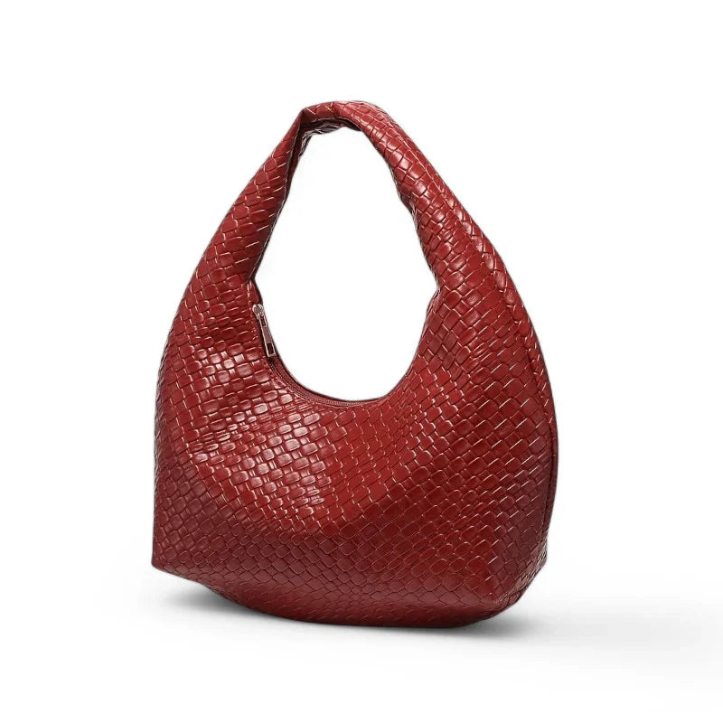 sac KAM petit sac à main cuir rouge élégant, format compact et chic, idéal pour sorties, soirées et rendez-vous avec style