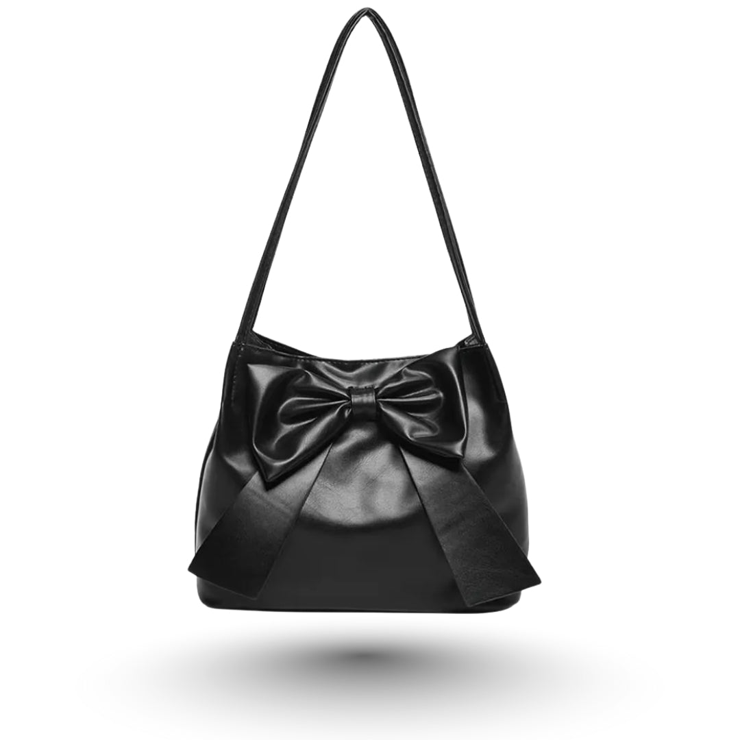 KARY – Sac léger noir avec nœud chic, pratique et féminin pour vos journées bien remplies.