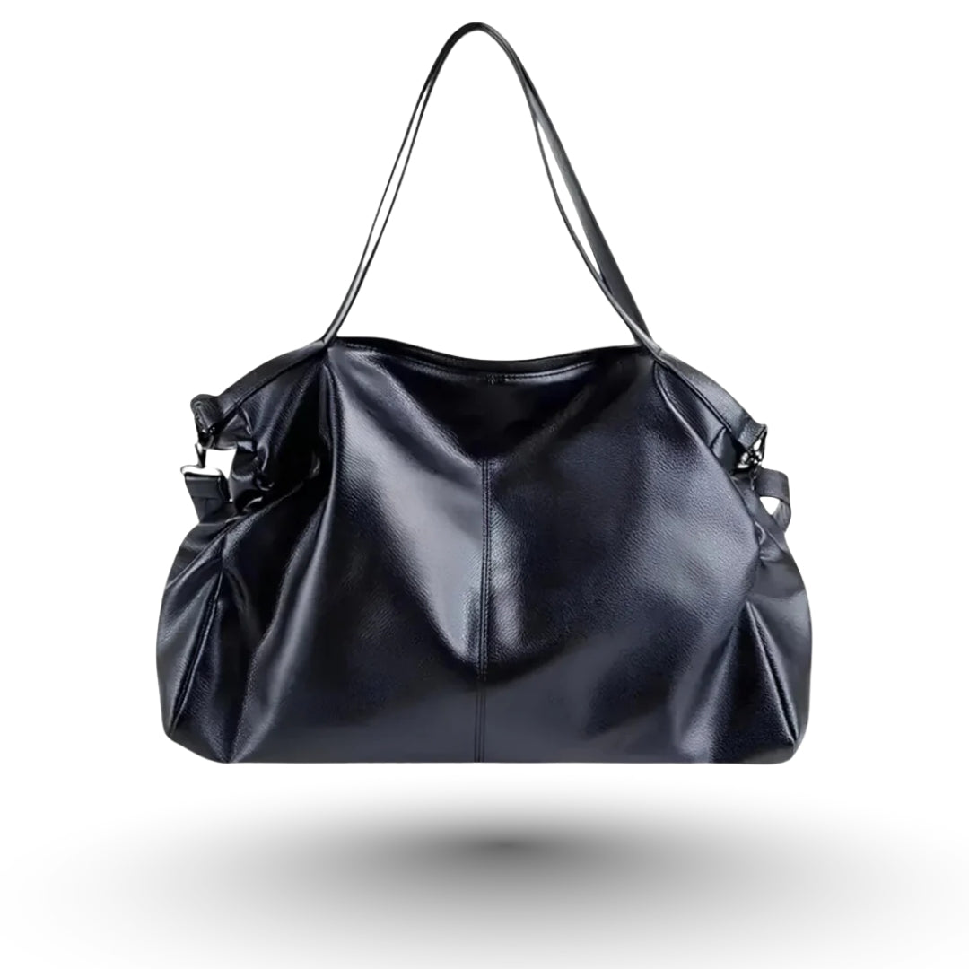 LEA – Sac à main de cours en cuir souple marron, élégant et fonctionnel