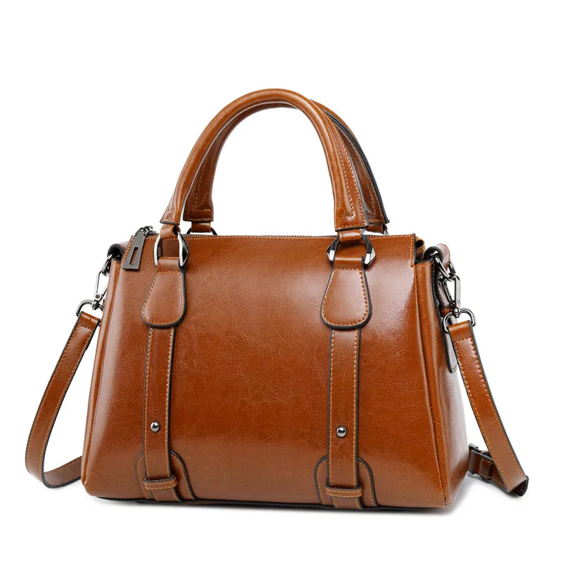 sac LIDYA sac à main cuir marron élégant pour femme, compact et organisé avec compartiments pour téléphone portefeuille clés, bandoulière réglable