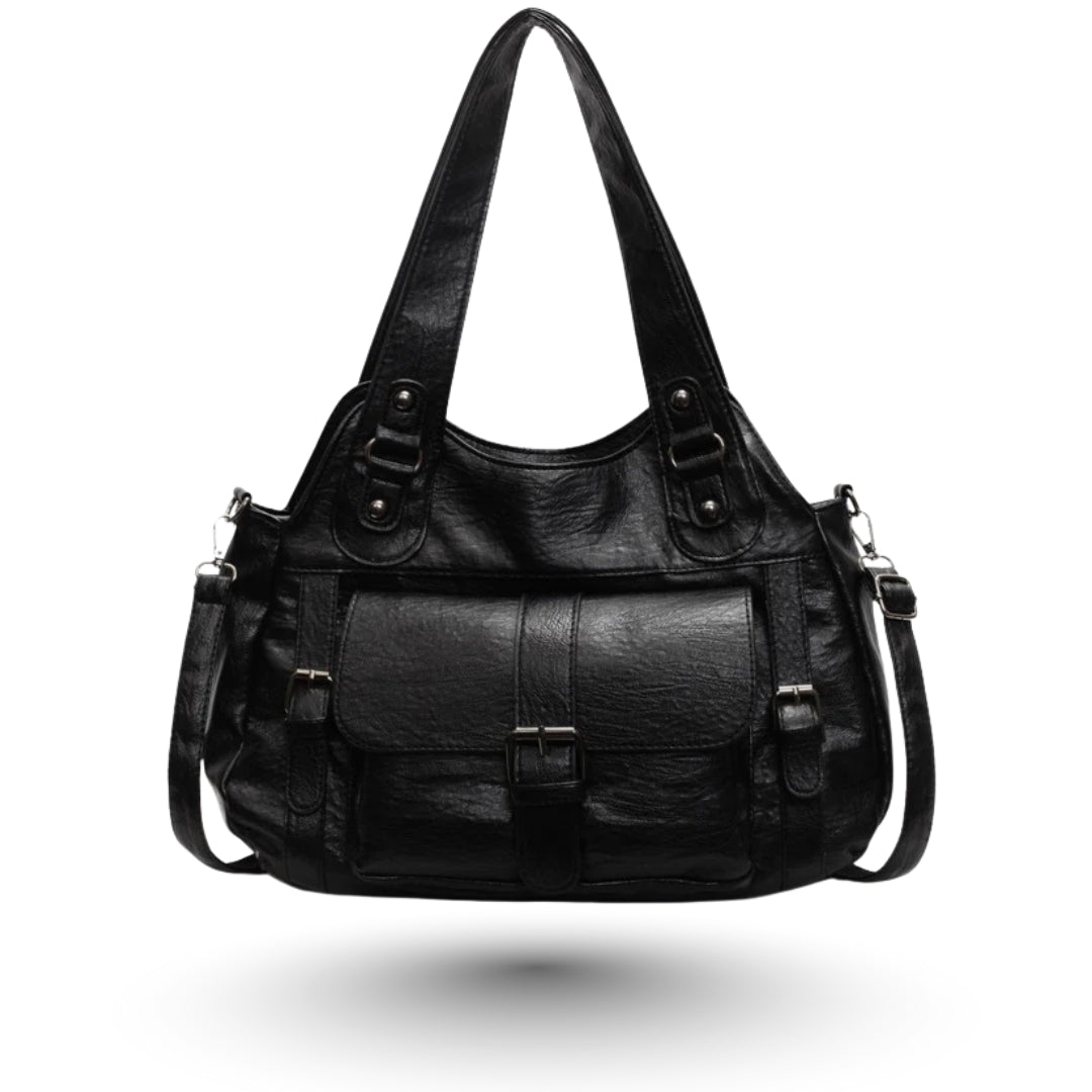 LOLA – Sac vintage noir élégant, spacieux et fonctionnel au quotidien.