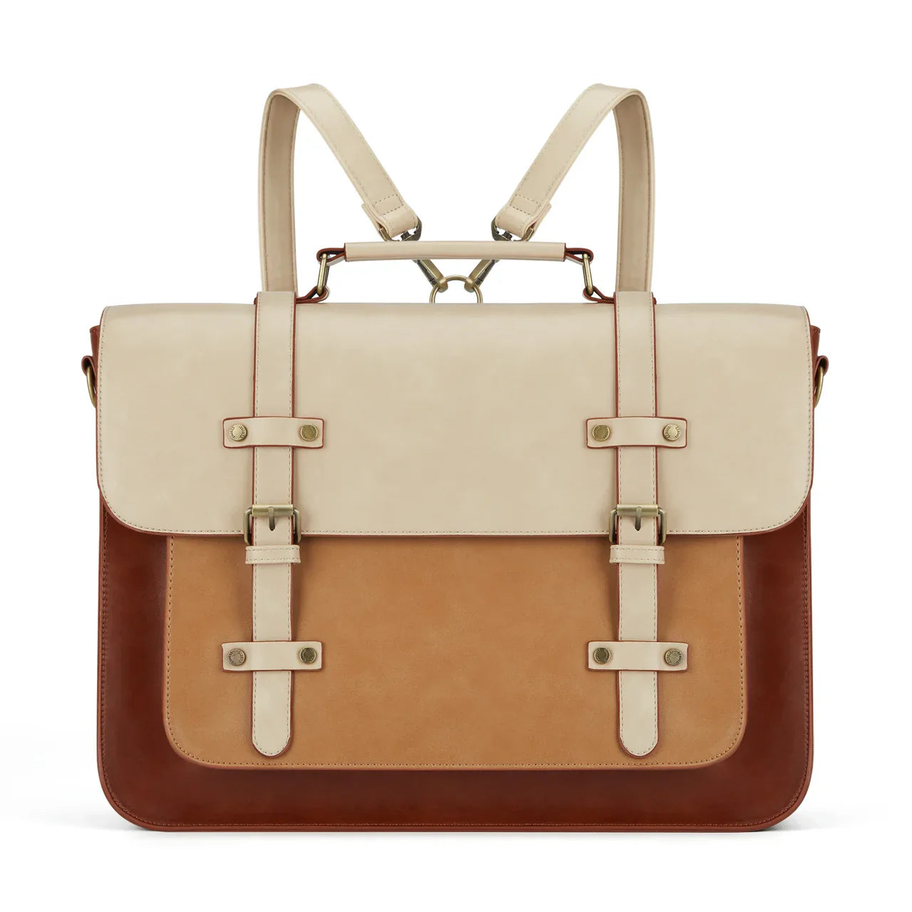 Grand sac à main Louise en cuir, orange, spacieux et structuré, idéal pour transporter ordinateur, dossiers et effets personnels avec style.