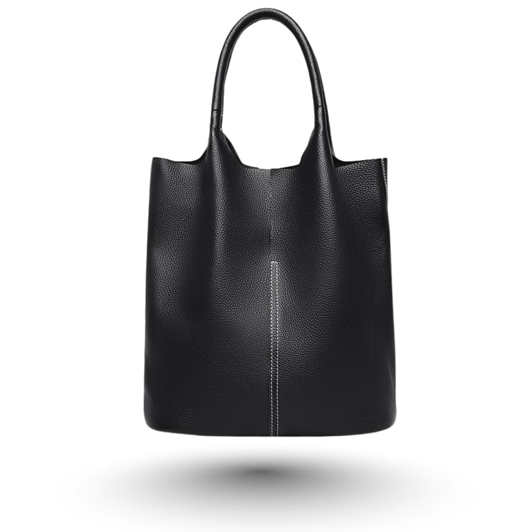 MIA – Sac tote bag noir élégant et spacieux, idéal pour ordinateur, cahiers et vie active.